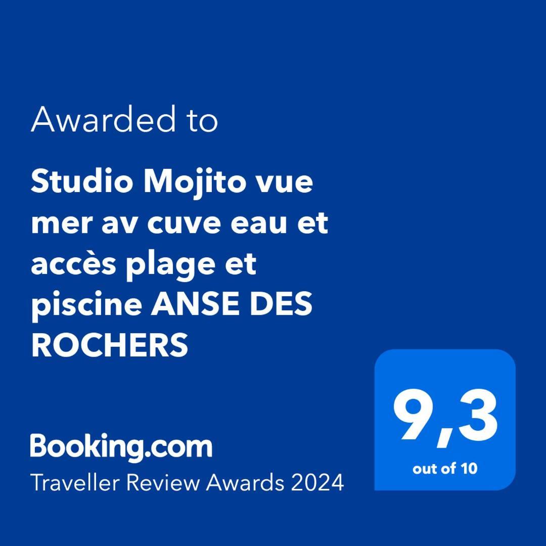 Studio Mojito Vue Mer,Piscine Avec Cuve Eau Et Acces Plage Et Piscine Anse Des Rochers Saint-Francois  Kültér fotó